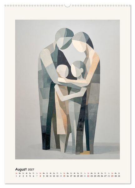 Produktbild: Verbundenheit. Minimalismus in seiner z&auml;rtlichsten Form (Wandkalender 2027 DIN A2 hoch), CALVENDO Monatskalender