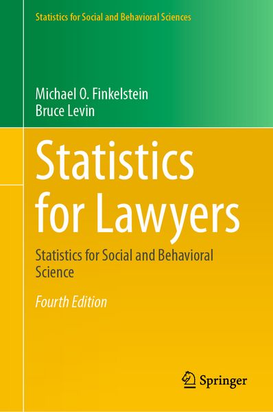 Produktbild: Statistics for Lawyers