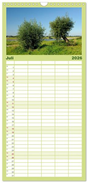 Produktbild: Familienplaner 2026 - Der Niederrhein im Wandel der Jahreszeiten mit 5 Spalten (Wandkalender, 21 x 45 cm) CALVENDO