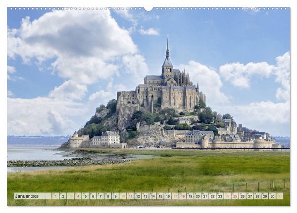 Produktbild: Normandie und Bretagne-faszinierend abwechslungsreich (hochwertiger Premium Wandkalender 2026 DIN A2 quer), Kunstdruck in Hochglanz