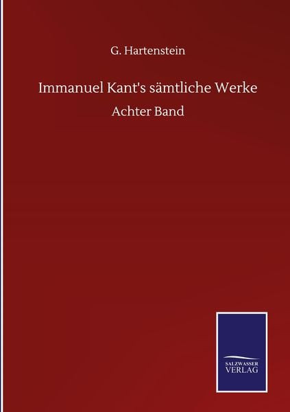 Produktbild: Immanuel Kant's s&auml;mtliche Werke