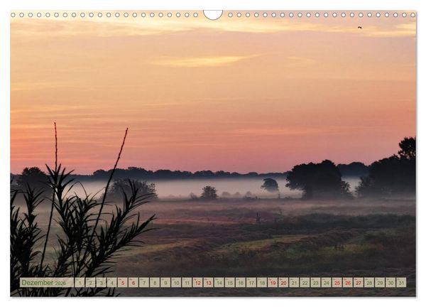 Produktbild: Morgengl&uuml;hen & Nebelschimmer (Wandkalender 2026 DIN A3 quer), CALVENDO Monatskalender