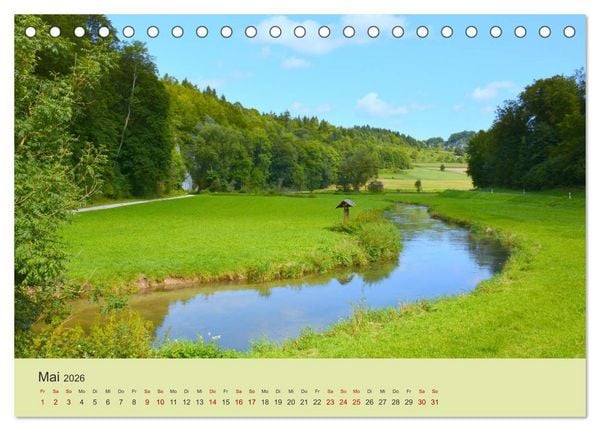Produktbild: Unsere sch&ouml;ne Heimat - Die Schw&auml;bische Alb (Tischkalender 2026 DIN A5 quer), CALVENDO Monatskalender