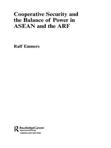 Produktbild: Cooperative Security and the Balance of Power in ASEAN and the ARF