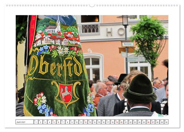 Produktbild: Oberstdorf zu allen Jahreszeiten (hochwertiger Premium Wandkalender 2027 DIN A2 quer), Kunstdruck in Hochglanz