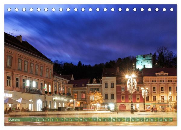 Produktbild: Zauberhaftes Brasov - Das Juwel Siebenb&uuml;rgens imitten der Karpaten (Tischkalender 2026 DIN A5 quer), CALVENDO Monatskalender