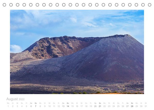 Produktbild: Asche unter den F&uuml;&szlig;en - Lanzarote (Tischkalender 2022 DIN A5 quer)