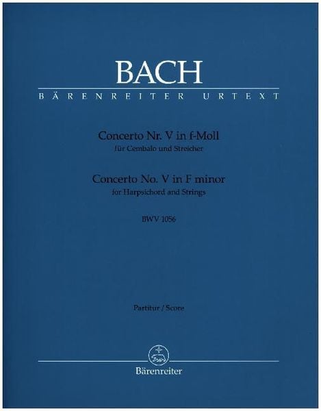 Bach, J: Concerto Nr. V f. Cembalo und Streicher f-Moll BWV