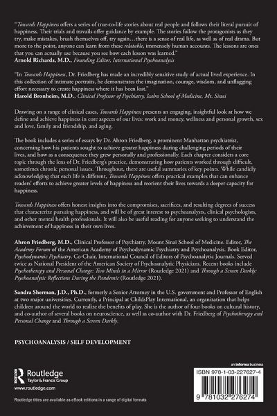 Produktbild: Towards Happiness - A Psychoanalytic Approach to Finding Your Way