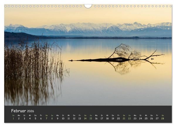 Produktbild: Ammersee bis Walchensee - Traumlandschaften im Voralpenland (Wandkalender 2026 DIN A3 quer), CALVENDO Monatskalender
