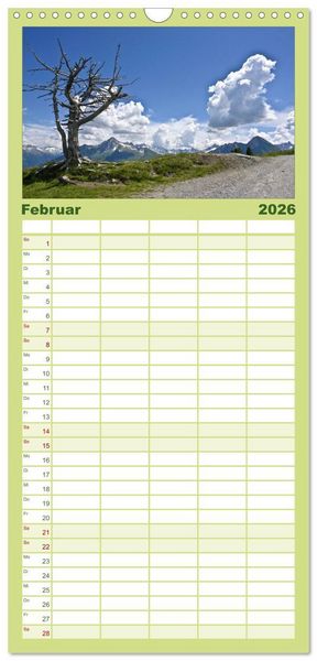 Produktbild: Familienplaner 2026 - Baum-Variationen mit 5 Spalten (Wandkalender, 21 x 45 cm) CALVENDO