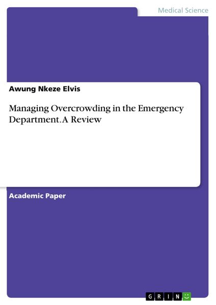 Produktbild: Managing Overcrowding in the Emergency Department. A Review