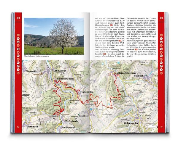 Produktbild: KOMPASS Wanderf&uuml;hrer Nordpf&auml;lzer Bergland, Rheinhessen, 50 Touren