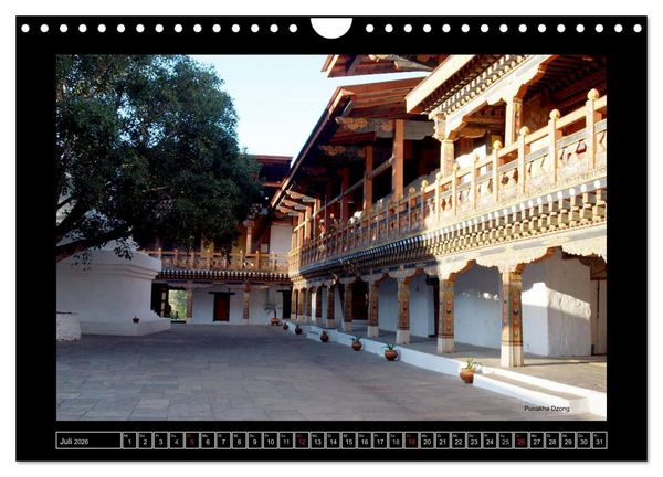 Produktbild: Bhutan Druk Yul 2026 (Wandkalender 2026 DIN A4 quer), CALVENDO Monatskalender