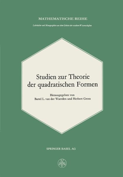 Produktbild: Studien zur Theorie der quadratischen Formen