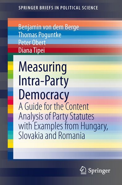 Produktbild: Measuring Intra-Party Democracy