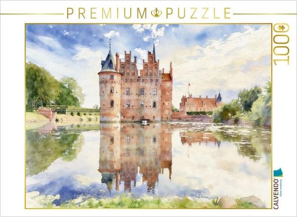 CALVENDO Puzzle Schloss Egeskov | 1000 Teile Lege-Größe 64x48cm Foto-Puzzle für glückliche Stunden