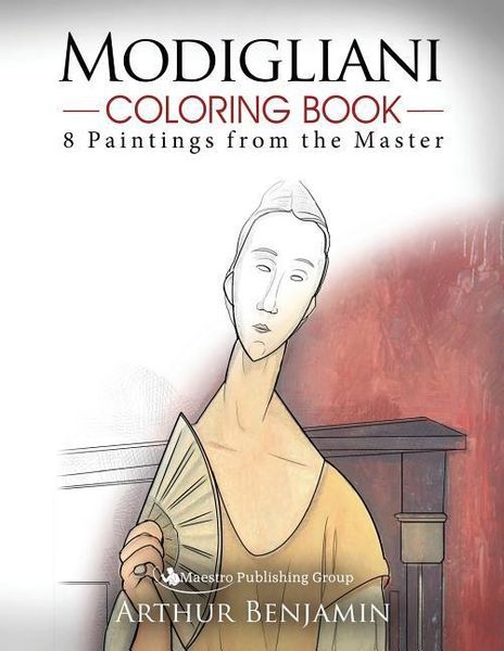 Produktbild: Modigliani Coloring Book: 8 Paintings from the Master