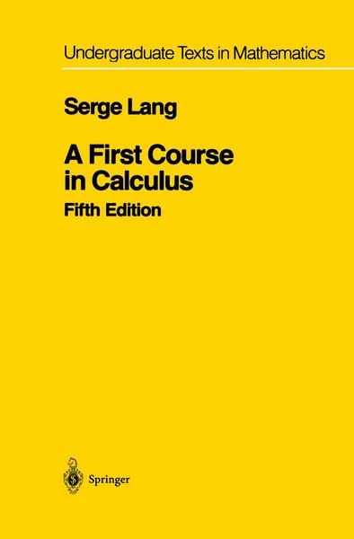 Produktbild: A First Course in Calculus