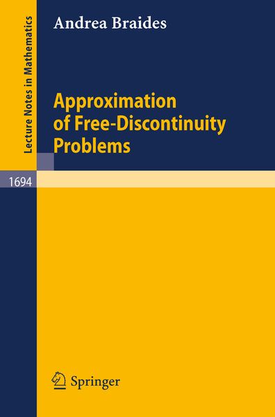 Produktbild: Approximation of Free-Discontinuity Problems