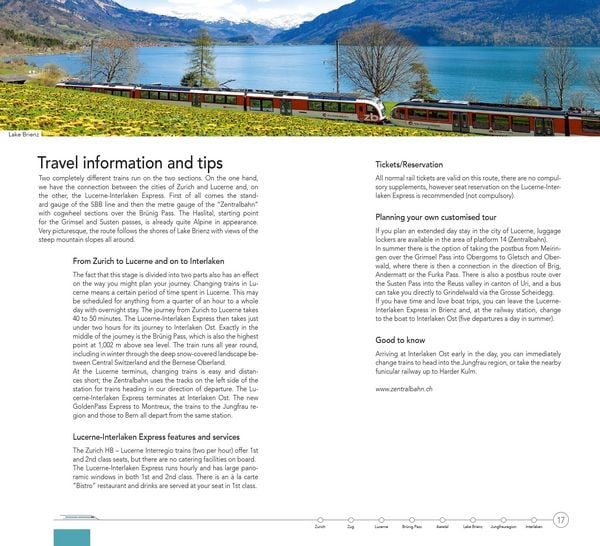Produktbild: Hallwag Reisef&uuml;hrer Grand Train Tour of Switzerland, englische Ausgabe