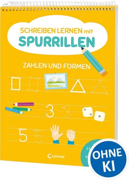 Produktbild: Schreiben lernen mit Spurrillen - Zahlen und Formen