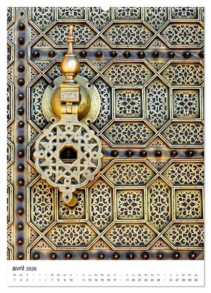 Produktbild: Portes du Maroc (Calendrier mural 2026 DIN A2 horizontal) calendrier de bureau