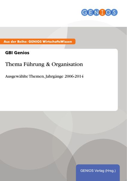 Produktbild: Thema F&uuml;hrung & Organisation