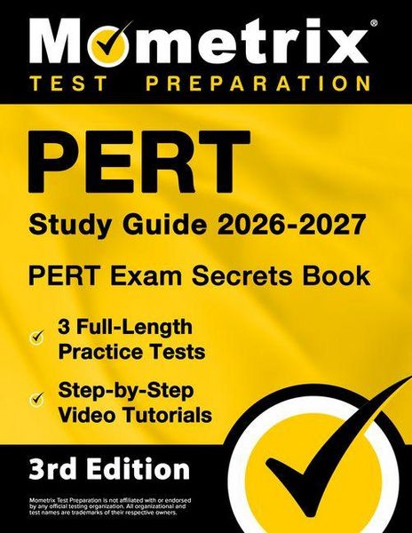 Produktbild: Pert Study Guide 2026-2027 - Pert Exam Secrets Book, 8 Full-Length Practice Tests, Step-By-Step Video Tutorials