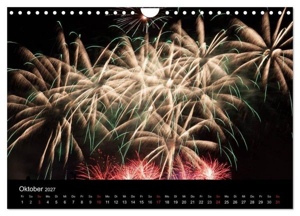 Produktbild: Feuerwerk (Wandkalender 2027 DIN A4 quer), CALVENDO Monatskalender