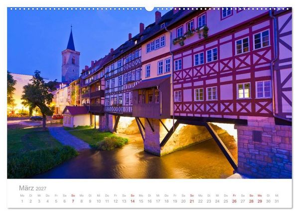 Produktbild: TH&Uuml;RINGEN 2027 (Wandkalender 2027 DIN A2 quer), CALVENDO Monatskalender