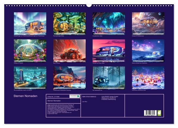 Produktbild: Sternen Nomaden (Wandkalender 2026 DIN A2 quer), CALVENDO Monatskalender