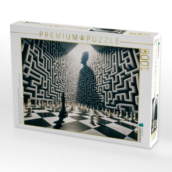 CALVENDO Puzzle Labyrinth des Geistes: Schachmatt im Irrgarten der Entscheidungen | 1000 Teile Lege-Größe 64x48cm Foto-Puzzle für glückliche Stunden