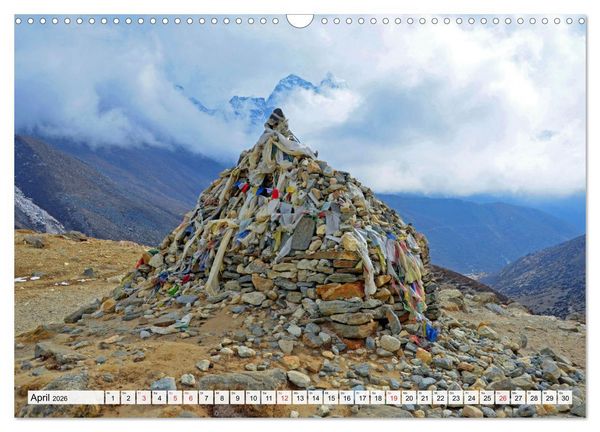 Produktbild: BUDDHISMUS in NEPAL (Wandkalender 2026 DIN A3 quer), CALVENDO Monatskalender