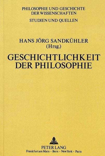 Produktbild: Geschichtlichkeit der Philosophie