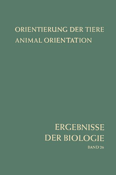 Produktbild: Orientierung der Tiere / Animal Orientation