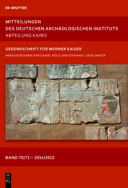 Produktbild: Mitteilungen des Deutschen Arch&auml;ologischen Instituts, Abteilung Kairo / 2014/15