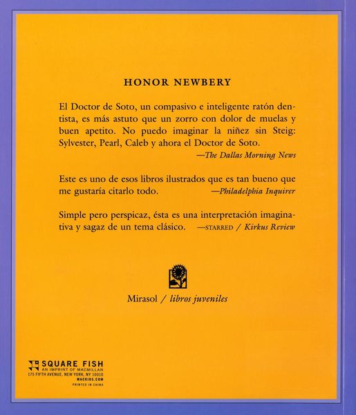 Produktbild: Doctor de Soto (Spanish Edition)