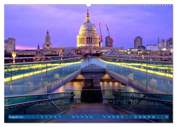 Produktbild: London Architektur (hochwertiger Premium Wandkalender 2026 DIN A2 quer), Kunstdruck in Hochglanz