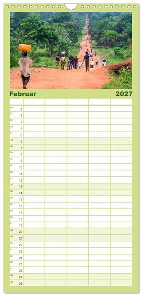 Produktbild: Familienplaner 2027 - KONGO - das dunkle Herz Afrikas mit 5 Spalten (Wandkalender, 21 x 45 cm) CALVENDO