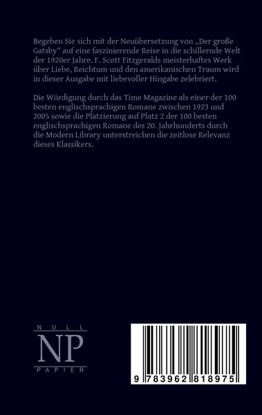 Produktbild: Der gro&szlig;e Gatsby