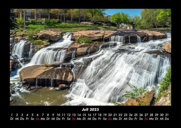 Produktbild: Wasserf&auml;lle 2025 Fotokalender DIN A3