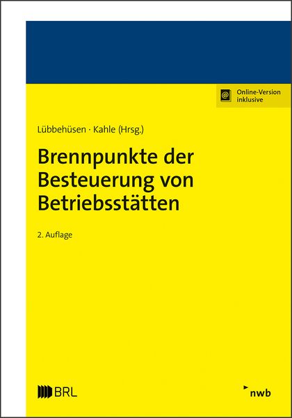 Produktbild: Brennpunkte der Besteuerung von Betriebsst&auml;tten