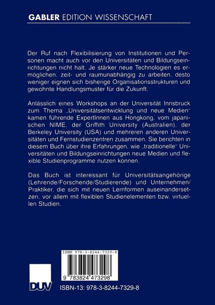 Produktbild: Universit&auml;ts-entwicklung und neue Medien