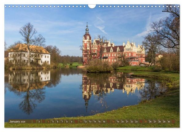 Produktbild: Prince Pueckler Park Bad Muskau (Wall Calendar 2026 DIN A3 landscape), CALVENDO 12 Month Wall Calendar