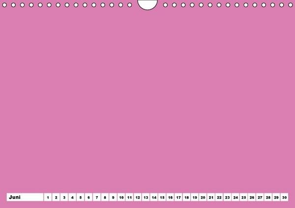 Produktbild: Bunter Bastelkalender f&uuml;r M&auml;dchen (Wandkalender immerw&auml;hrend DIN A4 quer)