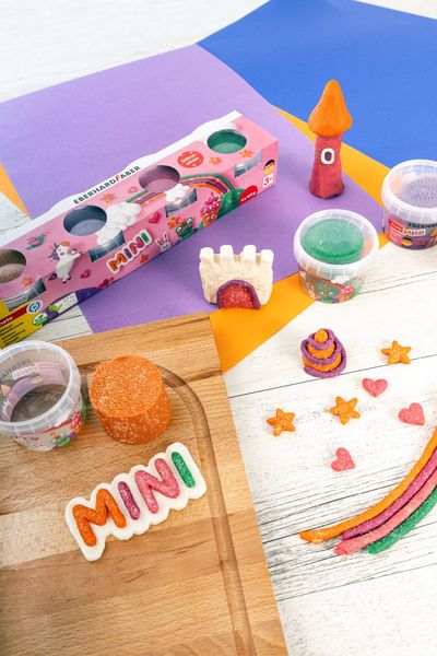 Eberhard Faber 572511 - Spielknete Glitzer 4er Set