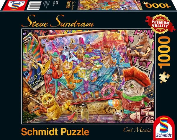 Schmidt Spiele - Katzenmanie, 1000 Teile