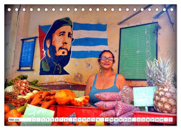 Produktbild: VIVA FIDEL 2026 (Tischkalender 2026 DIN A5 quer), CALVENDO Monatskalender