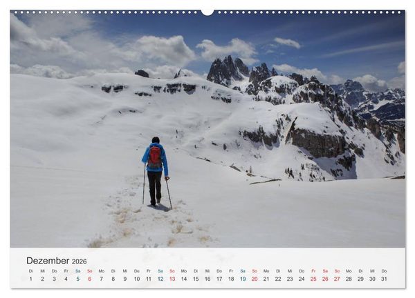 Produktbild: Dolomiten - Rundreise um Drei Zinnen (Wandkalender 2026 DIN A2 quer), CALVENDO Monatskalender